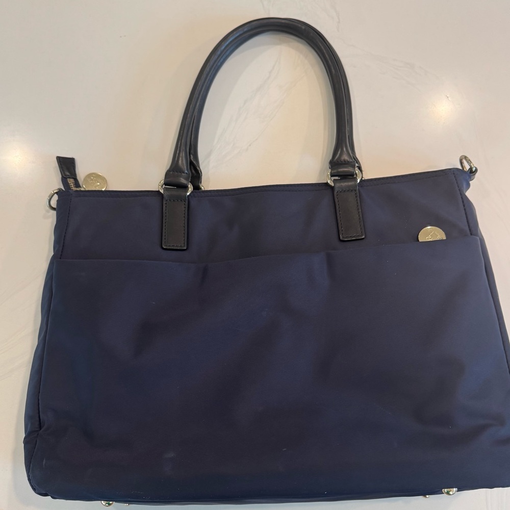 Lo & Sons Brookline Laptop Bag in Navy